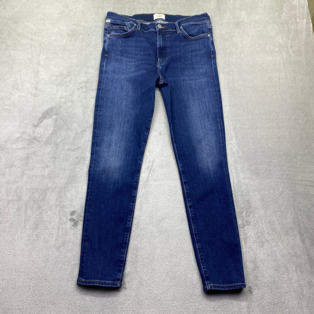Citizens of Humanity Rocket Ankle Jeans Dark Wash Blue High Rise Skinny Sz 30